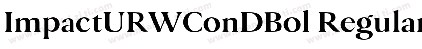 ImpactURWConDBol Regular字体转换